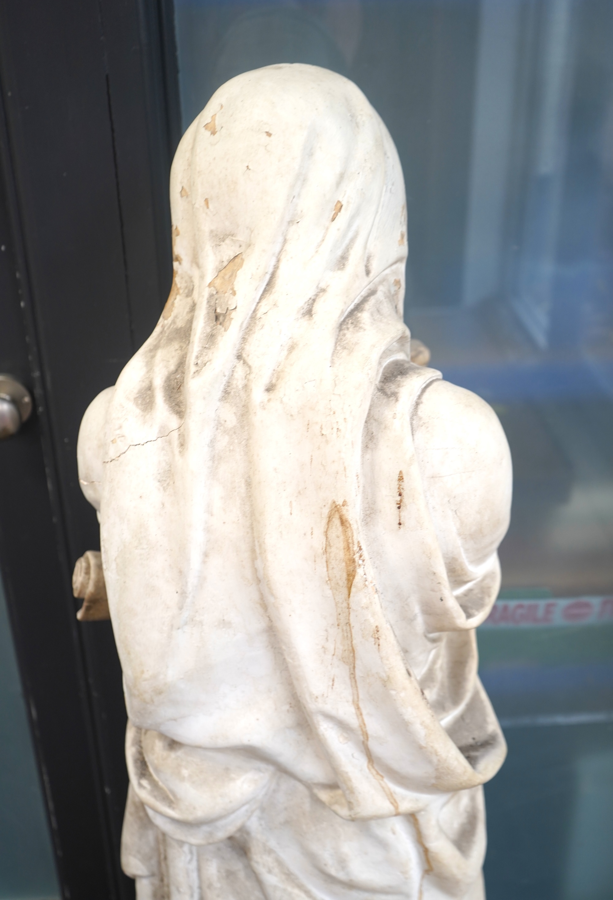 Louis or Luigi Brugiotti (c.1818-1888), A large painted plaster statue of a Vestal maiden